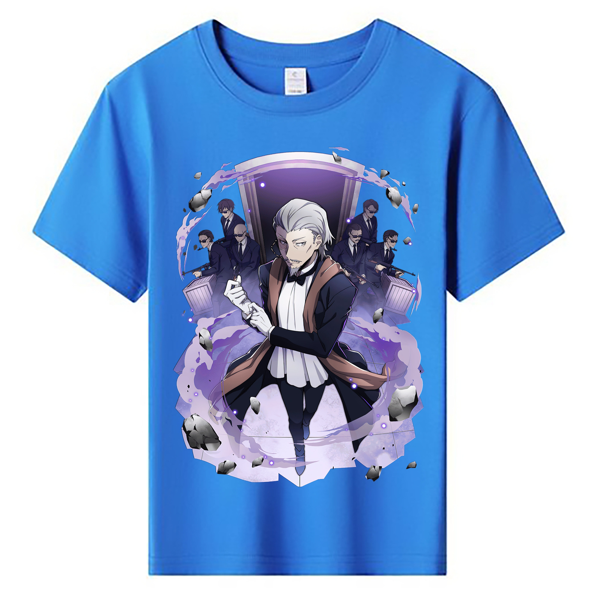（画像用） 文豪ストレイドッグス Bungo Stray Dogs 綿100％キッズTシャツ（フロントプリント）